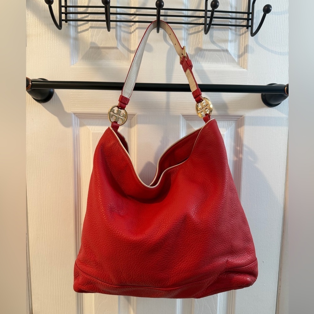 Tory Burch Duet leather hobo bag